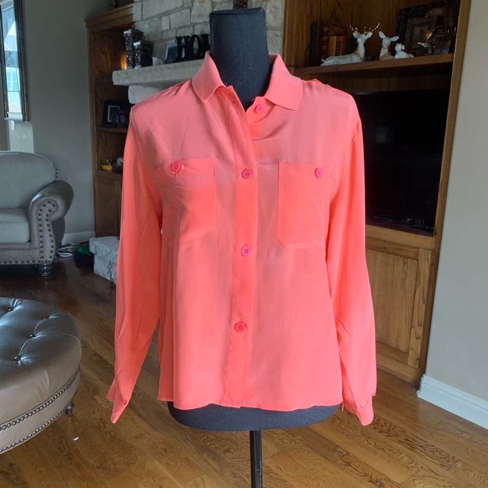 Silk Vintage Sheer Blouse‎